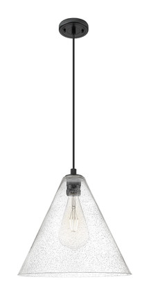 Innovations - 434-1P-BK-GBC-164 - One Light Pendant - Downtown Urban - Matte Black