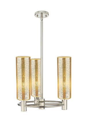 Innovations - 434-3CR-PN-G434-12ME - Three Light Pendant - Downtown Urban - Polished Nickel