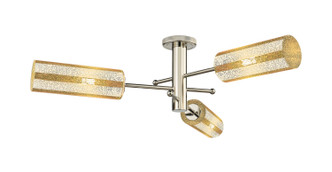 Innovations - 434-3F-PN-G434-12ME - Three Light Semi-Flush Mount - Downtown Urban - Polished Nickel