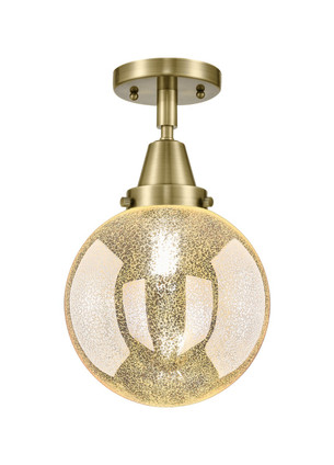 Innovations - 447-1C-AB-G208-8 - One Light Semi-Flush Mount - Caden - Antique Brass