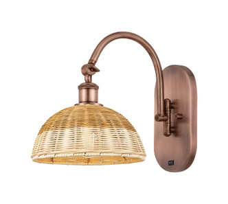 Innovations - 918-1W-AC-NBD2-9-NAT - One Light Wall Sconce - Ballston - Antique Copper
