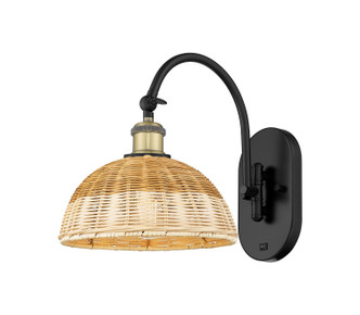 Innovations - 918-1W-BAB-NBD2-9-NAT - One Light Wall Sconce - Ballston - Black Antique Brass
