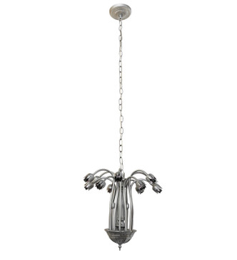 Gray Tiffany Pond Lily 12 Light Chandelier (276534)