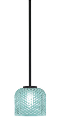 Toltec Lighting - 1201-MB-4615 - One Light Mini Pendant - Franklin - Matte Black