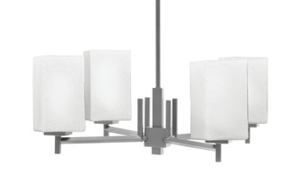 Toltec Lighting - 1204-GP-531 - Four Light Chandelier - Franklin - Graphite