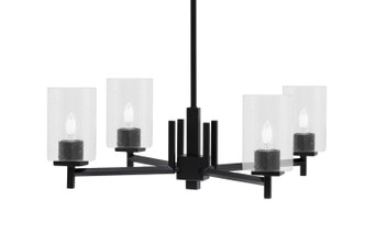 Toltec Lighting - 1204-MB-300 - Four Light Chandelier - Franklin - Matte Black