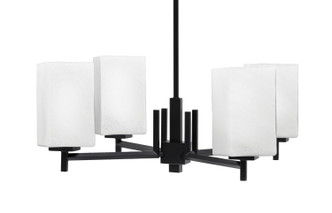 Toltec Lighting - 1204-MB-531 - Four Light Chandelier - Franklin - Matte Black