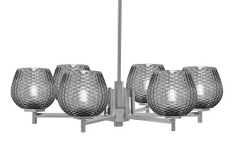 Toltec Lighting - 1206-GP-4602 - Six Light Chandelier - Franklin - Graphite