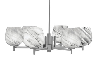 Toltec Lighting - 1206-GP-4819 - Six Light Chandelier - Franklin - Graphite