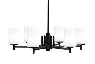 Toltec Lighting - 1206-MB-310 - Six Light Chandelier - Franklin - Matte Black