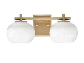 Toltec Lighting - 1212-NAB-212 - Two Light Bath Bar - Franklin - New Age Brass
