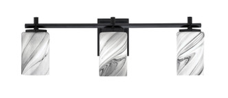 Toltec Lighting - 1213-MB-3009 - Three Light Bath Bar - Franklin - Matte Black Toltec Lighting - 1213-MB-3009 - Three Light Bath Bar - Franklin - Matte Black