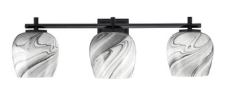 Toltec Lighting - 1213-MB-4819 - Three Light Bath Bar - Franklin - Matte Black Toltec Lighting - 1213-MB-4819 - Three Light Bath Bar - Franklin - Matte Black
