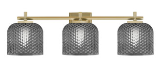 Toltec Lighting - 1213-NAB-4612 - Three Light Bath Bar - Franklin - New Age Brass Toltec Lighting - 1213-NAB-4612 - Three Light Bath Bar - Franklin - New Age Brass