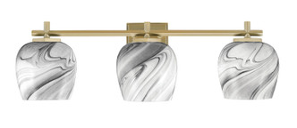 Toltec Lighting - 1213-NAB-4819 - Three Light Bath Bar - Franklin - New Age Brass Toltec Lighting - 1213-NAB-4819 - Three Light Bath Bar - Franklin - New Age Brass