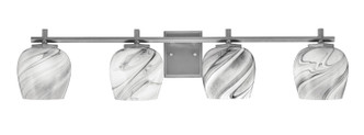 Toltec Lighting - 1214-GP-4819 - Four Light Bath Bar - Franklin - Graphite