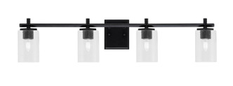 Toltec Lighting - 1214-MB-300 - Four Light Bath Bar - Franklin - Matte Black