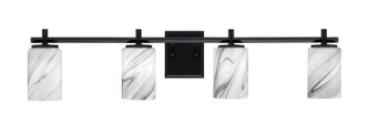 Toltec Lighting - 1214-MB-3009 - Four Light Bath Bar - Franklin - Matte Black