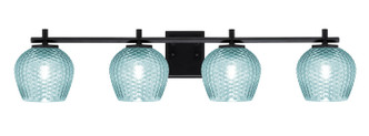 Toltec Lighting - 1214-MB-4605 - Four Light Bath Bar - Franklin - Matte Black