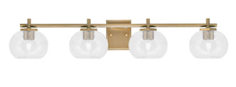 Toltec Lighting - 1214-NAB-202 - Four Light Bath Bar - Franklin - New Age Brass