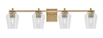 Toltec Lighting - 1214-NAB-210 - Four Light Bath Bar - Franklin - New Age Brass