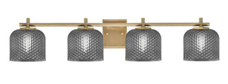 Toltec Lighting - 1214-NAB-4612 - Four Light Bath Bar - Franklin - New Age Brass
