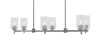 Toltec Lighting - 1226-GP-300 - Six Light Island Pendant - Franklin - Graphite Toltec Lighting - 1226-GP-300 - Six Light Island Pendant - Franklin - Graphite