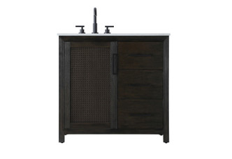 Elegant Lighting - VF29536CO - Bathroom Vanity - Alina - Chocolate Oak