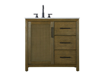 Elegant Lighting - VF29536HO - Bathroom Vanity - Alina - Hazel Oak
