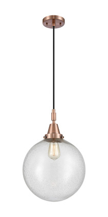 Innovations - 447-1P-AC-G204-12 - One Light Mini Pendant - Caden - Antique Copper