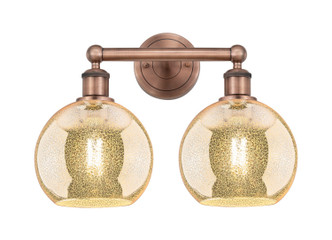 Innovations - 616-2W-AC-G128-8 - Two Light Bath Vanity - Edison - Antique Copper
