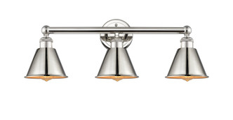 Innovations - 616-3W-PN-M8-PN - Three Light Bath Vanity - Edison - Polished Nickel