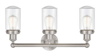 Edison Three Light Bath Vanity (616-3W-SN-G312)