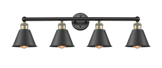 Innovations - 616-4W-BAB-M8-BK - Four Light Bath Vanity - Edison - Black Antique Brass