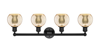 Edison Four Light Bath Vanity (616-4W-BK-G128-6)