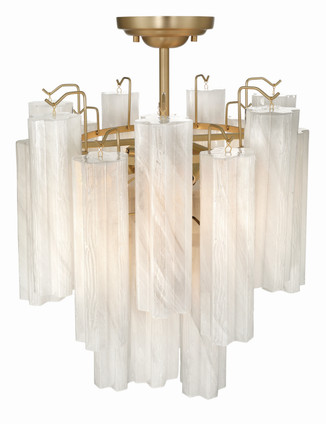 Sophia Five Light Semi Flush Mount (AC12103WH)