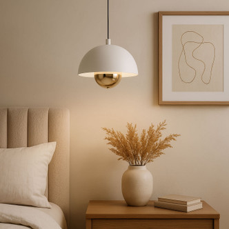Vintra LED Pendant (1816-1S SNW-CPR)