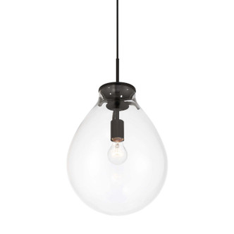 Golden - 2088-12P BLK-CLR - One Light Pendant - Drop - Matte Black