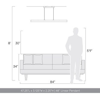 Silva LED Pendant (4962-48 WA)