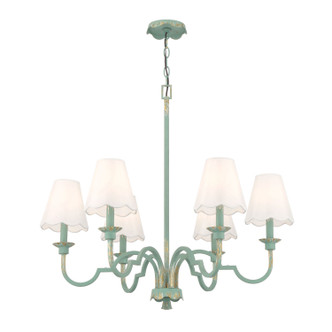 Cheshire Six Light Chandelier (7008-6 TEAL-WY)