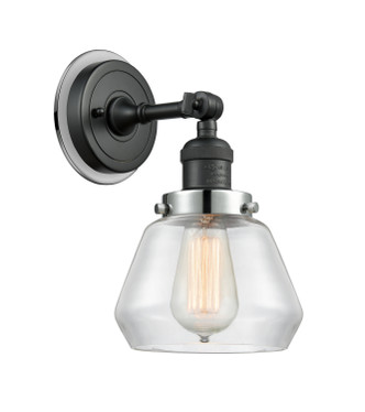 Innovations - 203BK-BPPC-HRPC-G172 - One Light Wall Sconce - Franklin Restoration - Matte Black
