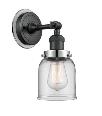 Innovations - 203BK-BPPC-HRPC-G52 - One Light Wall Sconce - Franklin Restoration - Matte Black