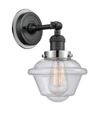 Innovations - 203BK-BPPC-HRPC-G534 - One Light Wall Sconce - Franklin Restoration - Matte Black