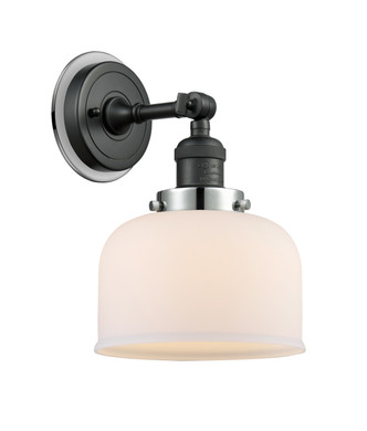 Innovations - 203BK-BPPC-HRPC-G71 - One Light Wall Sconce - Franklin Restoration - Matte Black
