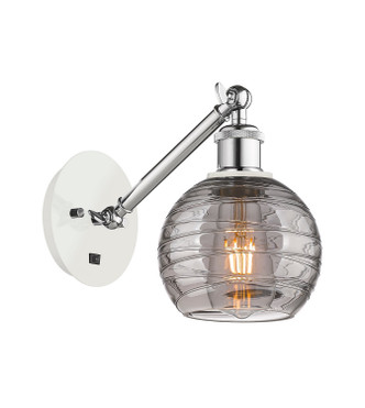Innovations - 317-1W-WPC-G1213-6SM - One Light Wall Sconce - Ballston - White Polished Chrome
