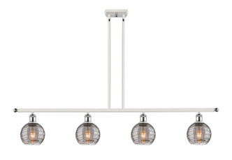 Innovations - 516-4I-WPC-G1213-6SM - Four Light Island Pendant - Ballston - White Polished Chrome