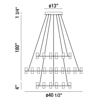 Netto LED Chandelier (33726-014)