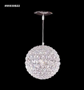 James R. Moder - 95930S22 - One Light Pendant - Sun Sphere - Silver