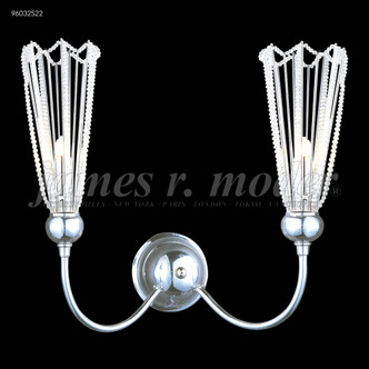 James R. Moder - 96032S22 - Two Light Wall Sconce - Medallion - Silver
