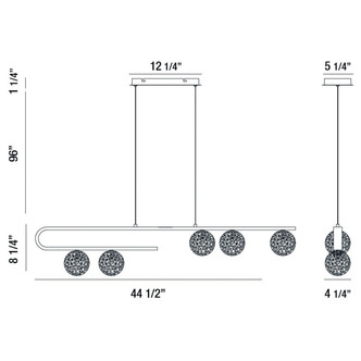 Phillimore LED Linear Chandelier (37351-014)
